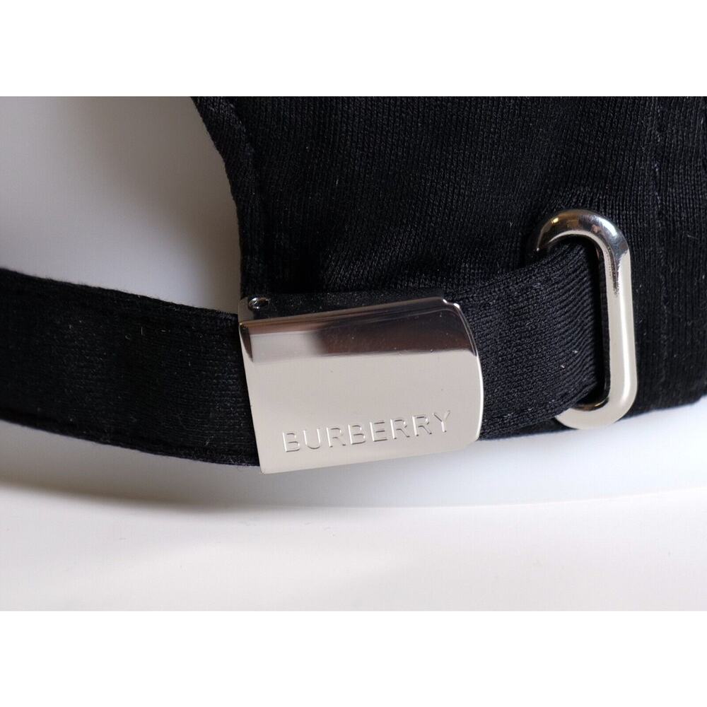 Burberry Black Oak Leaf Crest Cotton Jersey Baseball Cap (Size L) RRP $480 - Picture 6 of 10